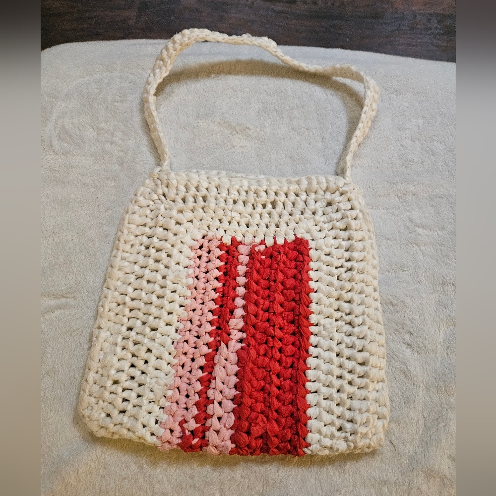 Purse made from plastic bags
